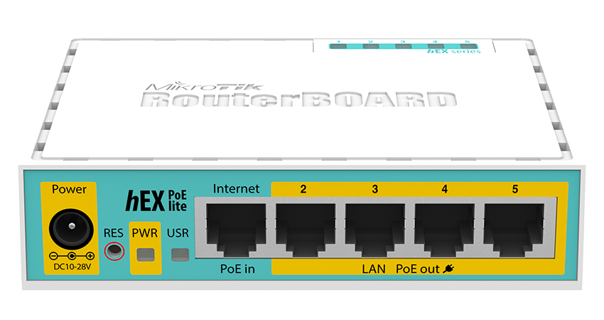 MikroTik RB750UPR2 RouterBoard hEX PoE Lite L4 Router
